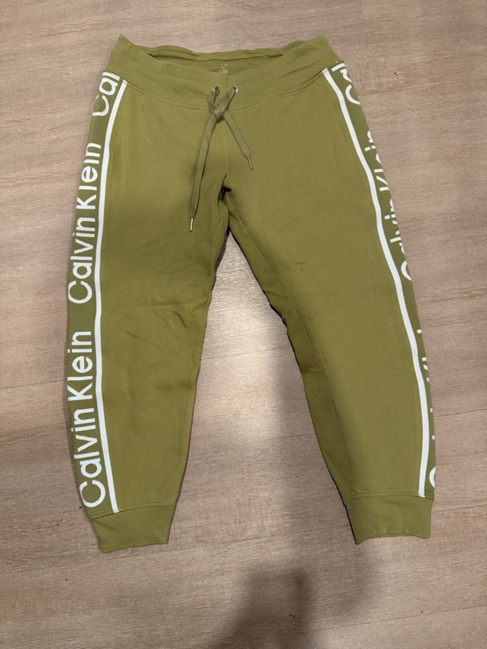 Calvin Klein Olive Logo Track Pants